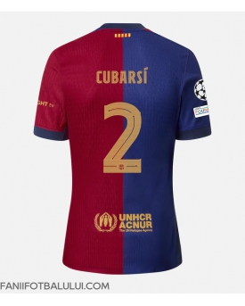 Barcelona Pau Cubarsi #2 Tricou Fotbal Replică 2024-25 Barbati Acasa